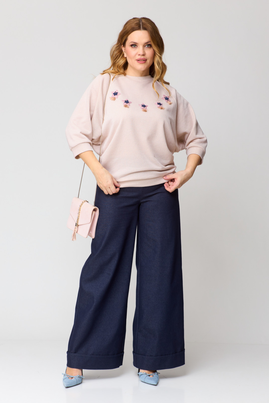 Джемпер Мишель Шик 782 пудра - фото 2